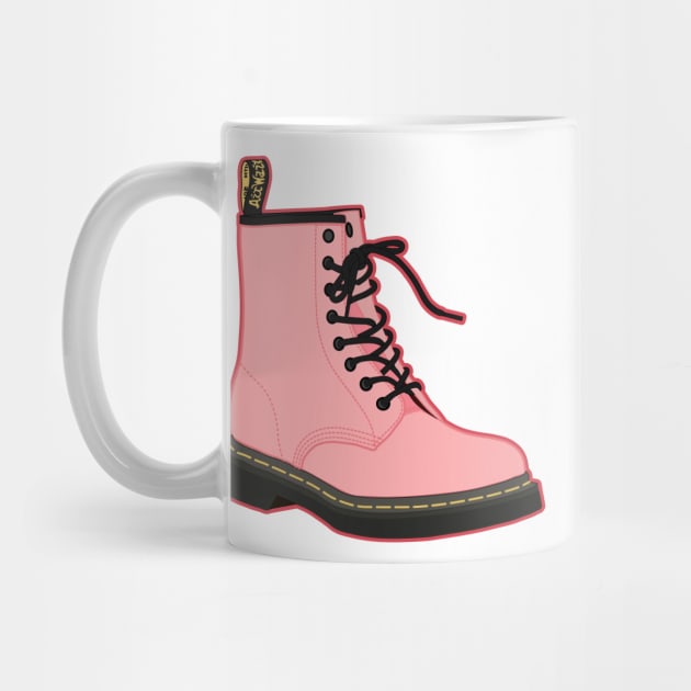 Pink Doc Marten Boot by sydneyurban